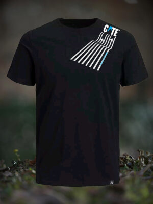 Remera básica de algodón negra